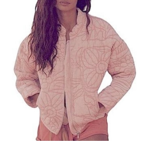 Anthropologie Jackets & Blazers - NWT Anthropologie Pink/Rose Relaxed Oversized Quilted Jacket XS 💗💗💗